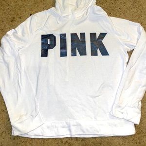 Pink crop hoodie size xs